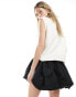 Фото #4 товара ASOS DESIGN taffeta bubble mini skirt in black