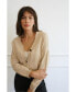 Women's Cotton Diana Crop Cardigan Sweater