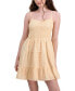 Фото #4 товара Juniors' Smocked Tiered Mini Dress