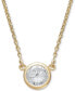 ფოტო #3 პროდუქტის Bezel-Set Diamond Pendant Necklace (1/5 ct. t.w.) in 14K Gold or White Gold
