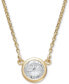 ფოტო #4 პროდუქტის Bezel-Set Diamond Pendant Necklace (1/5 ct. t.w.) in 14K Gold or White Gold