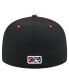 ფოტო #2 პროდუქტის Men's Black Round Rock Express Theme Night Briskets 59FIFTY Fitted Hat