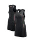 ფოტო #1 პროდუქტის Women's Black San Francisco 49ers Studio Boost Athletic Half-Zip Dress