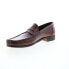 Фото #4 товара Bruno Magli Tonio BM3TONE0 Mens Brown Loafers & Slip Ons Penny Shoes