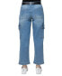 Juniors' Belted Skater Jeans