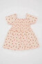 Фото #1 товара Платье для малышей defacto Цветочное платье с коротким рукавом