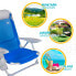 Фото #5 товара AKTIVE Folding Chair 4 Positions With Cushion And Cup Holder