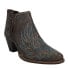 Roper Rowdy Embroidery Pointed Toe Cowboy Booties Womens Brown Casual Boots 09-0