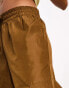 Noisy May Droplets waterproof cargo trousers in camel