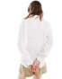 Фото #2 товара JDY long sleeve loose shirt in white