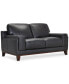 Фото #2 товара Jeddo 70" Leather Loveseat, Created for Macy's