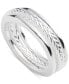 ფოტო #1 პროდუქტის 3-Pc. Set Polished & Herringbone Design Stack Rings in Sterling Silver