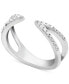 ფოტო #1 პროდუქტის Diamond Cuff Ring (1/10 ct. t.w.) in Sterling Silver