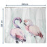 Фото #4 товара Recycling-Duschvorhang Loving Flamingos