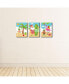 Фото #3 товара Tropical Christmas Beach Santa Holiday Wall Art Room Decor 7.5 x 10 inches 3 Ct
