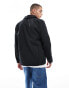 Brave Soul coach jacket with button through in black