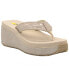 Фото #2 товара Volatile Frappachino Croc Platform Womens Beige Casual Sandals PV103-114