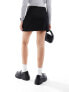 Фото #7 товара ASOS DESIGN ponte skort with ruched wrap front in black