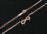 Фото #2 товара Pink Gold-plated Steel Necklace Infinity KNS-271