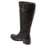 Фото #5 товара Trotters Lyra T1658-009 Womens Black Narrow Leather Zipper Knee High Boots