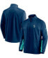 ფოტო #1 პროდუქტის Men's Deep Sea Blue Seattle Kraken Authentic Pro Locker Room Rinkside Full-Zip Jacket