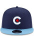 Фото #4 товара Men's Navy and Light Blue Chicago Cubs City Connect 9FIFTY Snapback Adjustable Hat