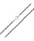 ფოტო #1 პროდუქტის Strong Oxidized .925 Sterling Silver Bali Style Twist Cable Rope Chain Necklace For Men For Women Made In Italy 20 Inch