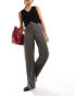 Фото #14 товара Stradivarius tailored straight trouser in dark grey