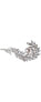 Cultured Freshwater Pearl (7mm) & Cubic Zirconia Feather Pin in Sterling Silver