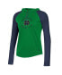 Фото #3 товара Women's Green Notre Dame Fighting Irish Gameday Mesh Performance Raglan Hooded Long Sleeve T-shirt