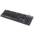 Фото #1 товара Manhattan Keyboard - Gaming - LED light - Metal Base - USB - 12 FN Keys - Black - Retail Box (German layout) - Full-size (100%) - USB - QWERTY - LED - Black