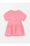 Фото #8 товара Standart Kalıp %100 Pamuk Poplin Kumaştan Aplike Detaylı Kız Bebek Elbise