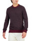 ფოტო #1 პროდუქტის Men's Slim Fit Long-Sleeve Novelty Stitch Crewneck Sweater