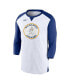 Фото #3 товара Men's White, Royal Milwaukee Brewers Rewind 3/4-Sleeve T-shirt