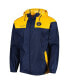 Фото #3 товара Men's Navy, Gold Milwaukee Brewers Omni-Shade Flash Forward Challenger Full-Zip Windbreaker Jacket