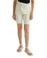 ფოტო #1 პროდუქტის Women's Leeor Asymmetric Waist Denim Bermuda Shorts