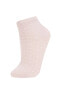 Kadın 3'lü Bambu Soket Çorap B8466axns