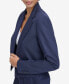 Фото #3 товара Petite Pinstriped Open-Front Blazer