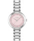 ფოტო #4 პროდუქტის Women's Sena Quartz Silver-Tone Stainless Steel Watch 34mm