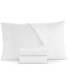 Фото #2 товара Italian Percale Sateen Cuff Pillowcase Pair, King, Created for Macy's
