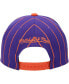 Men's Purple, Orange Phoenix Suns Hardwood Classics Pinstripe Snapback Hat