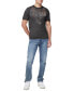 Men's Talop Faded Short Sleeve Crewneck Tiger Graphic T-Shirt