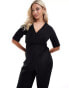 Фото #2 товара Mamalicious maternity plisse jumpsuit in black