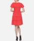 Women's Short Sleeve V-Neck Tiered Dress