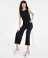 Фото #4 товара Women's Wide-Leg Cropped Pull-On Pants, Created for Macy's