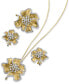 ფოტო #4 პროდუქტის EFFY® Diamond Flower Stud Earrings (1-5/8 ct. t.w.) in 14k Gold