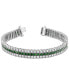 Sapphire (6 ct. t.w.) & Diamond (2 ct. t.w.) Triple Row Tennis Bracelet in Sterling Silver (Also in Emerald & Ruby)
