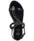 ფოტო #4 პროდუქტის Women's Lidia Embellished Snake Ornament Flat Sandals