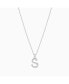 Фото #1 товара Textured Initial Letter Necklace