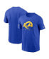 Фото #1 товара Men's Royal Los Angeles Rams Sideline Performance T-shirt